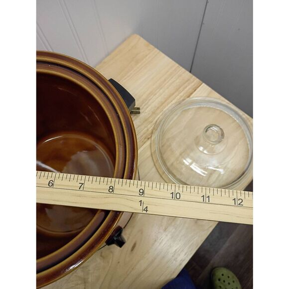 Vintage rival crock pot Orange with graphics. Tested and works - Picture 11 of 12